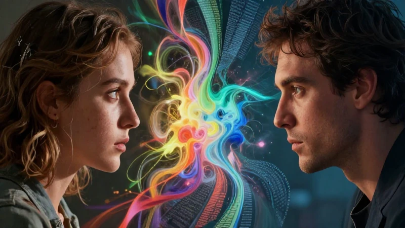 Dos figuras creadoras transforman datos abstractos en imágenes vibrantes