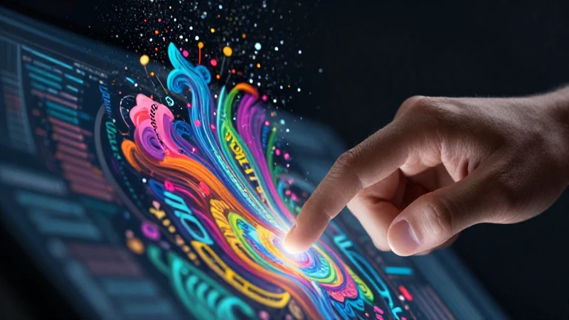 Ilustración conceptual digital y vibrante de alta calidad