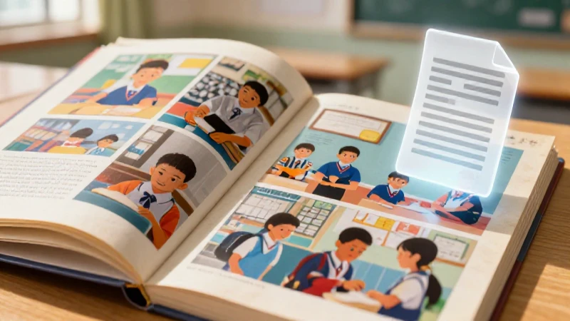 Revive tus Conoce momentos de la primaria con nuestro álbum en PDF 4 Ilustración detallada de un álbum escolar vintage