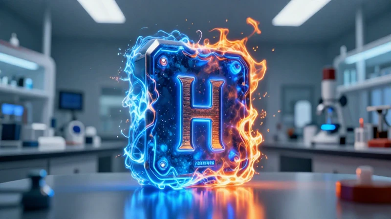 Elemento metálico brillante interactúa con energía vibrante