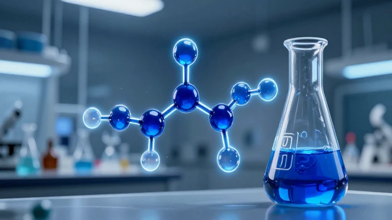 Estructura molecular de alcohol en laboratorio futurista