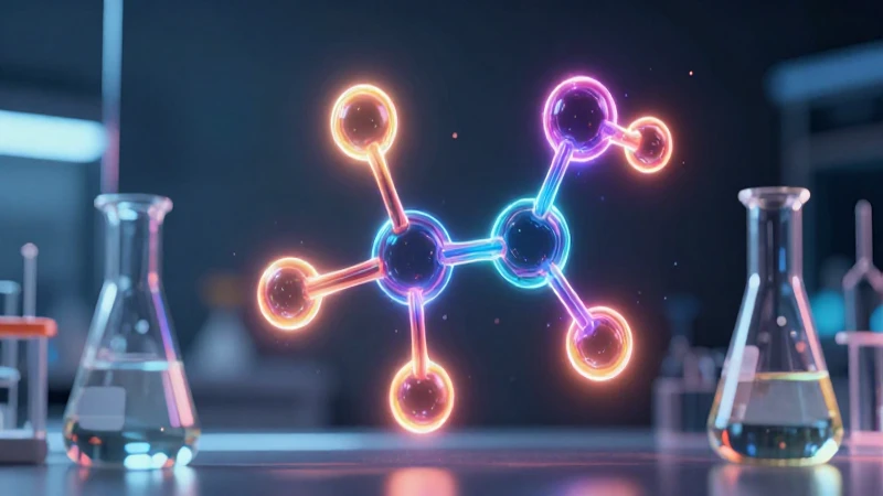 Estructura molecular de alcohol, estilizada y luminosa
