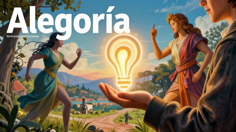 Allegoría y Metáfora se encuentran en un paisaje vibrante