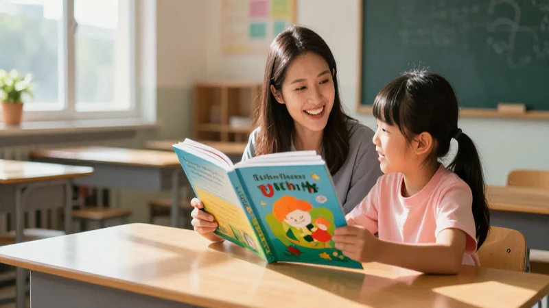 Qué prácticas son clave para la alfabetización inicial 6 Maestra leyendo con libros coloridos en clase iluminada