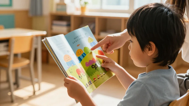 Qué prácticas son clave para la alfabetización inicial 14 Niño aprendiendo con un libro colorido