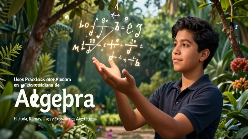 Álgebra brillante en un jardín educativo