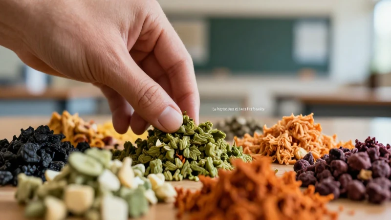Manos preparan ingredientes para Alimentación Perceptiva