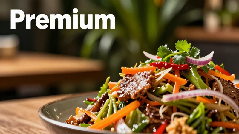 Plato sensorial detallado para revista premium