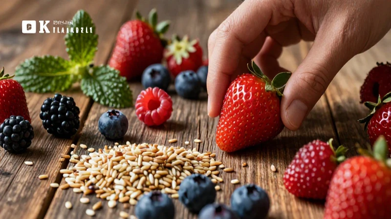 Ingredientes frescos vibrantes en una mesa rústica