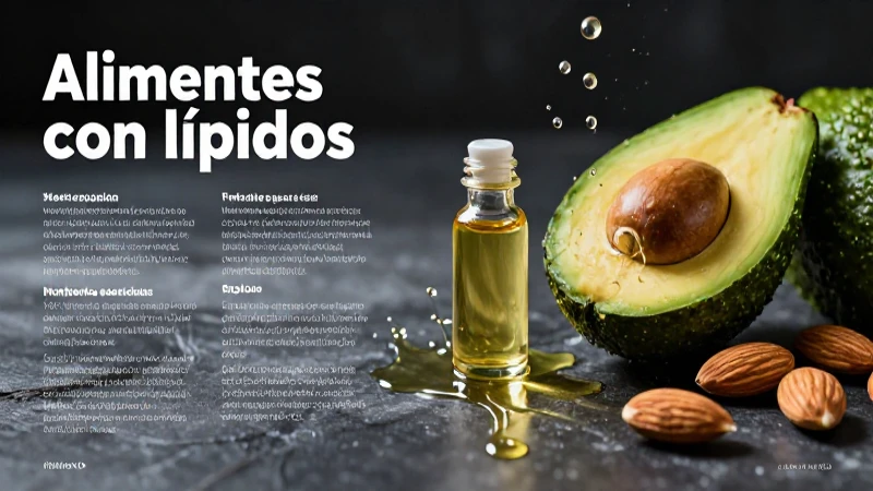 Alimentos con lípidos: 30 Ejemplos de nutrientes esenciales 7 Imagen educativa de lípidos saludables