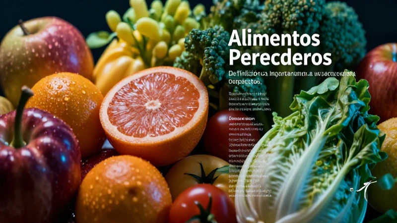 Alimentos Perecederos: Definición, Importancia y Concepto 4 La importancia de los alimentos perecederos