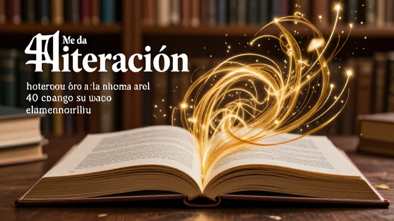 Historia y ejemplos de aliteración literaria