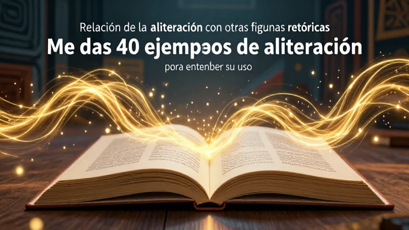Aliteración y figuras retóricas se explican con 40 ejemplos