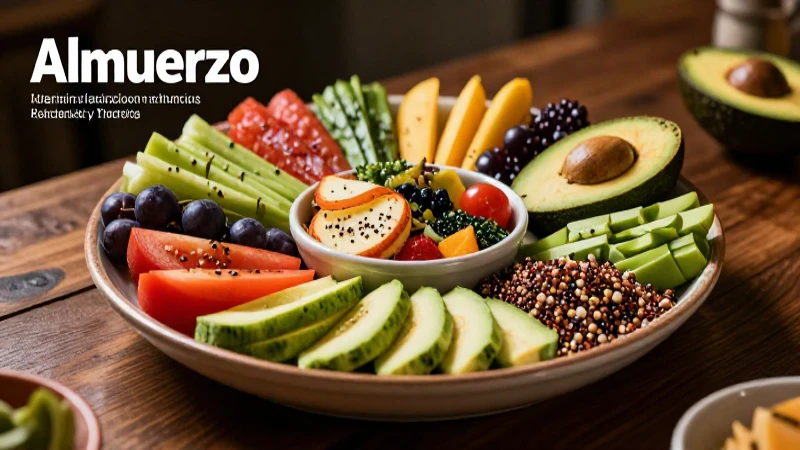 Comida mexicana saludable en plato vibrante