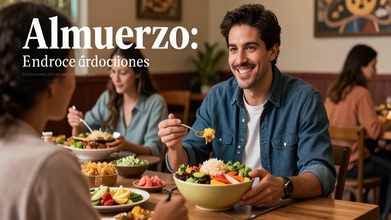 Almuerzo mexicano saludable, vibrante y moderno