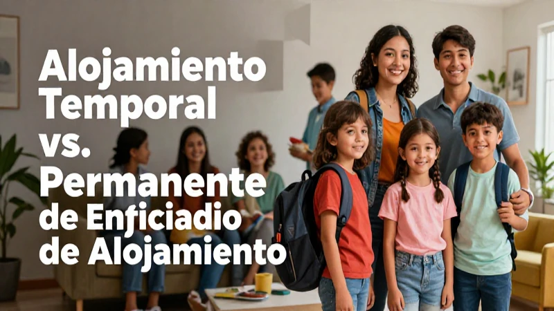 Alojamiento temporal vs. permanente explicado