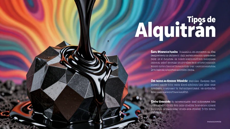 El alquitrán: tipos, concepto e ilustración visual