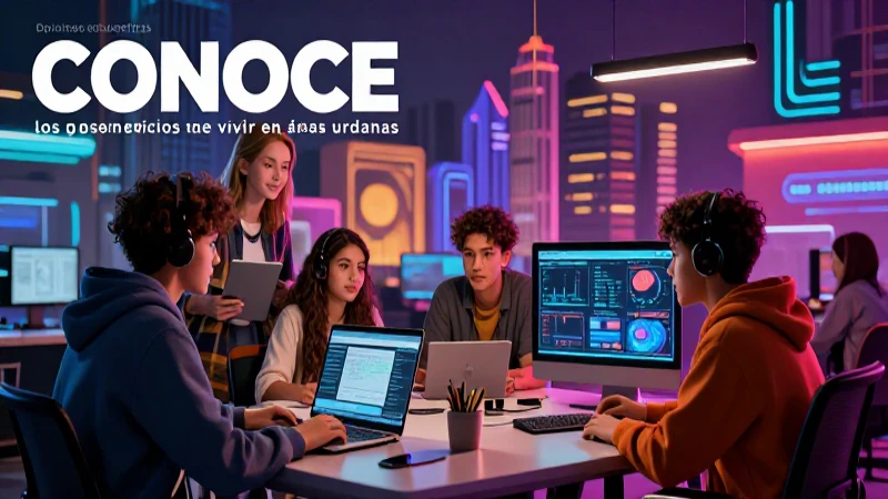 Educación moderna en entornos urbanos vibrantes