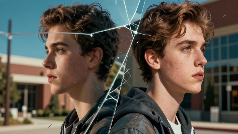Joven introspectivo con identidad dual y estética académica