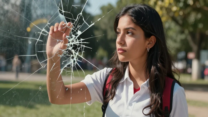 Estudiante moderno rompe barreras etéreas con estilo
