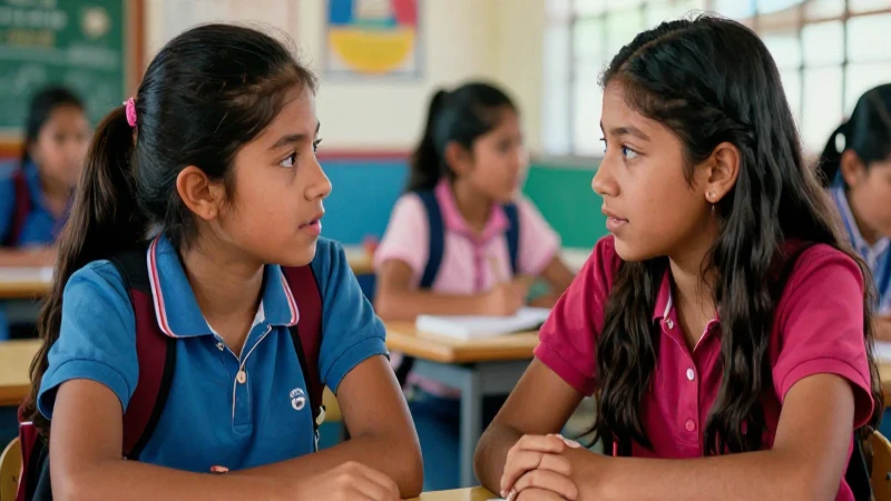 Estudiantes mexicanos dialogan en un entorno dinámico