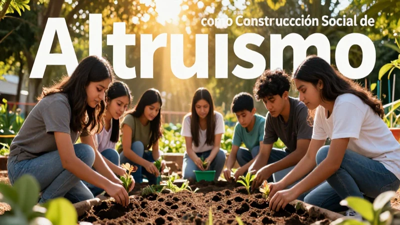 El altruismo es un valor social cultivado