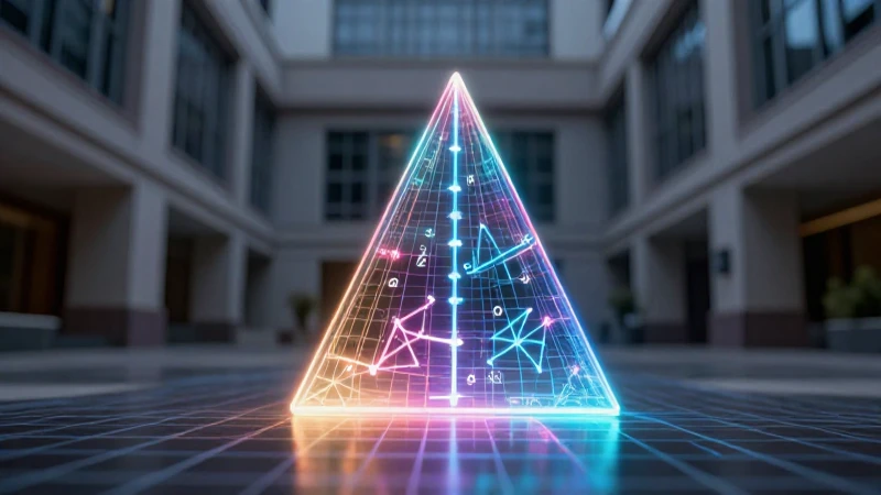 Conoce las alturas de un triángulo: concepto, cálculo y ejemplos 4 Visual educativo moderno con geometría holográfica