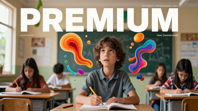 Imagen vibrante de un estudiante imaginativo