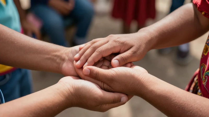 Manos diversas en conexión bajo luz cálida