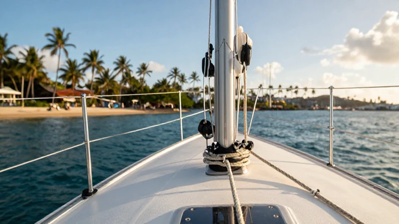 Amarrar es fijar un velero en puerto