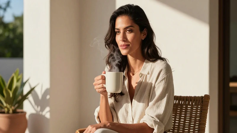Retrato elegante de mujer latina en hogar sofisticado
