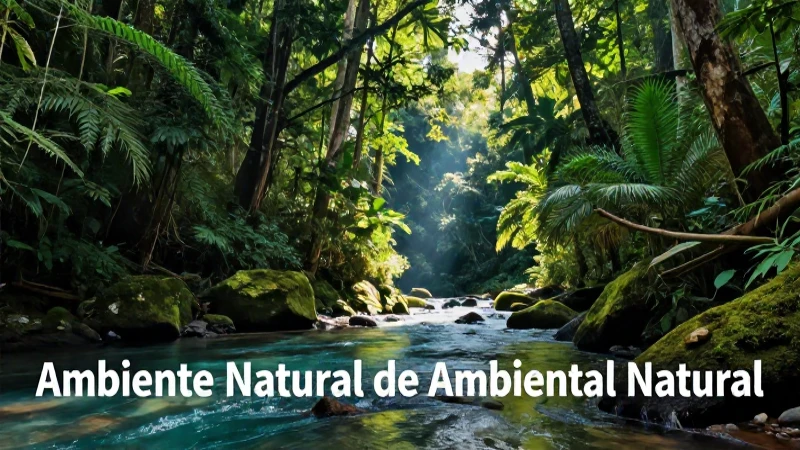 Paisaje natural vibrante, exuberante y cinematográfico