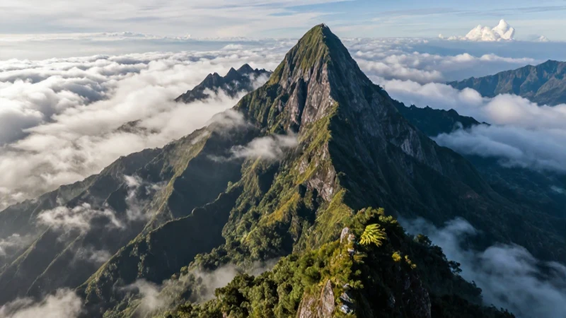 Montañas mexicanas dinámicas con nubes vibrantes