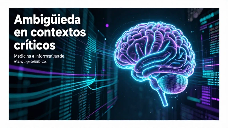 Compleja ambigüedad entre lenguaje médico e informática
