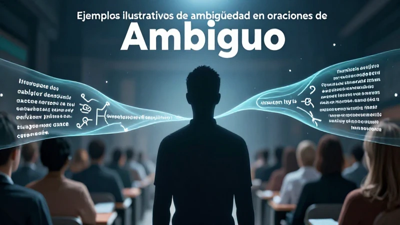 Ilustración de ambigüedad en el lenguaje