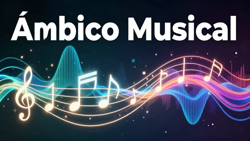 Conceptos de música definidos con un diseño vibrante