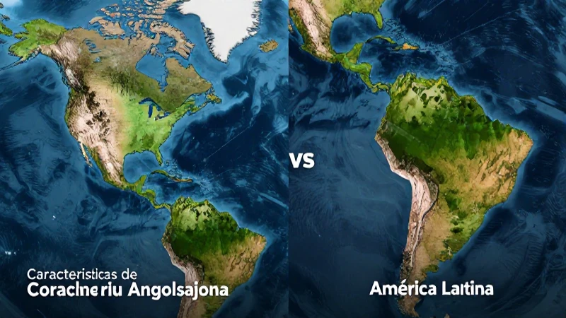 Diferencias geográficas entre América Anglosajona y América Latina