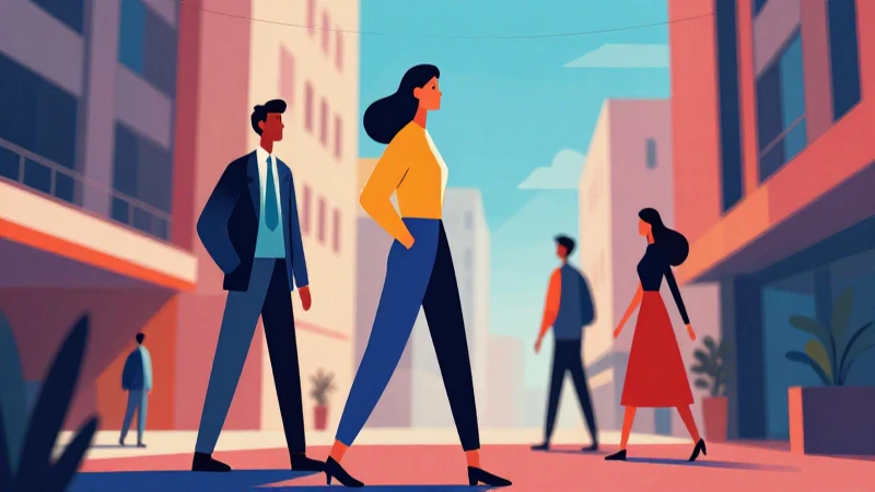 Ilustración vibrante fusiona calidez latina y estructura moderna