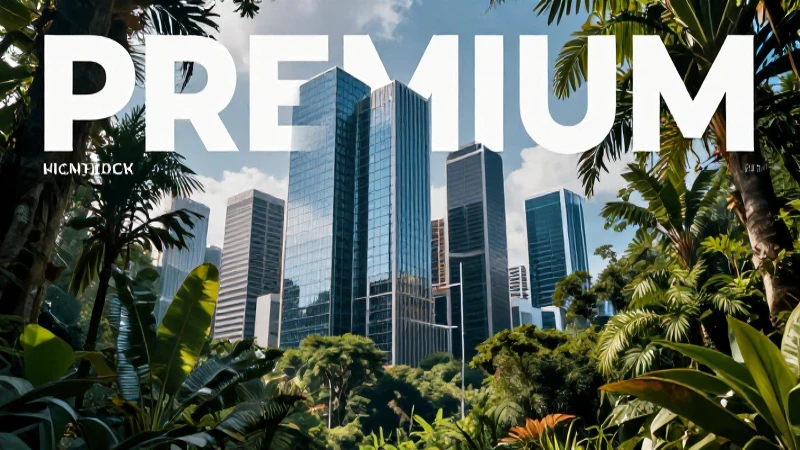Choque futurista entre ciudad y selva tropical