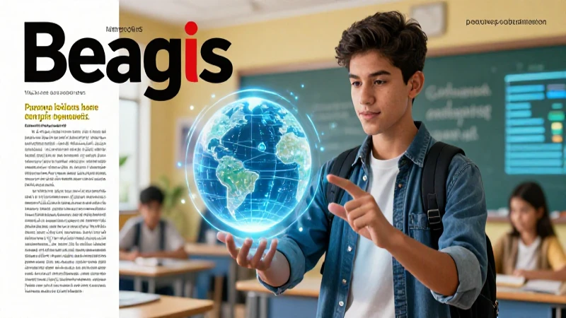 Estudiante mexicano interactúa con tecnología educativa avanzada