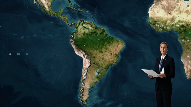 Mapa moderno de las Américas con estilo profesional
