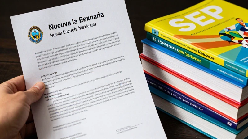 Manos sostienen documentos y libros SEP
