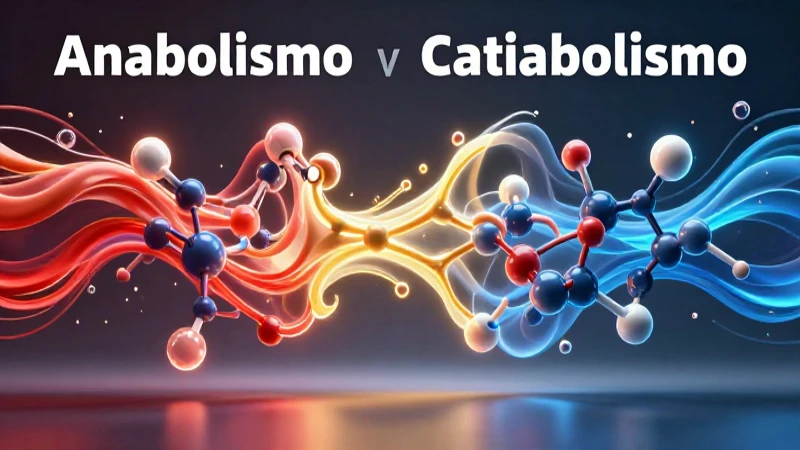 Anabolismo construye; catabolismo descompone
