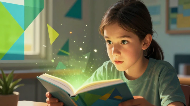 Estudiante curioso con luz y diseño moderno