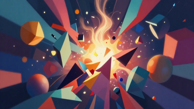 Abstracción geométrica dinámica y vibrante