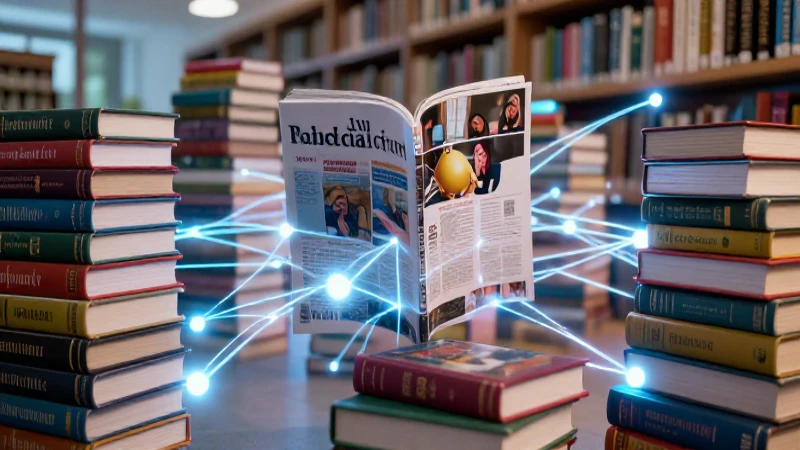 Biblioteca académica moderna con luz y conocimiento