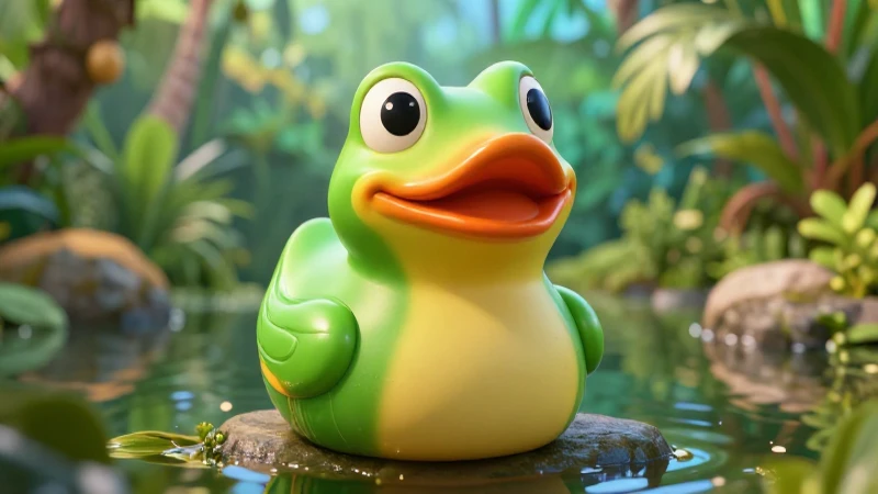 Anfibios Ejemplos: 15 Impresionantes Animales Anfibios 13 Apta ilustración de patito rana sonriente
