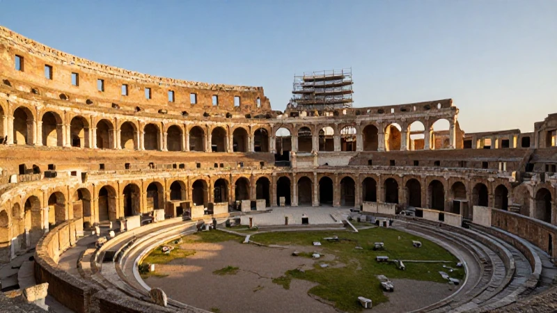 Restauración de anfiteatros romanos de majestuoso arte