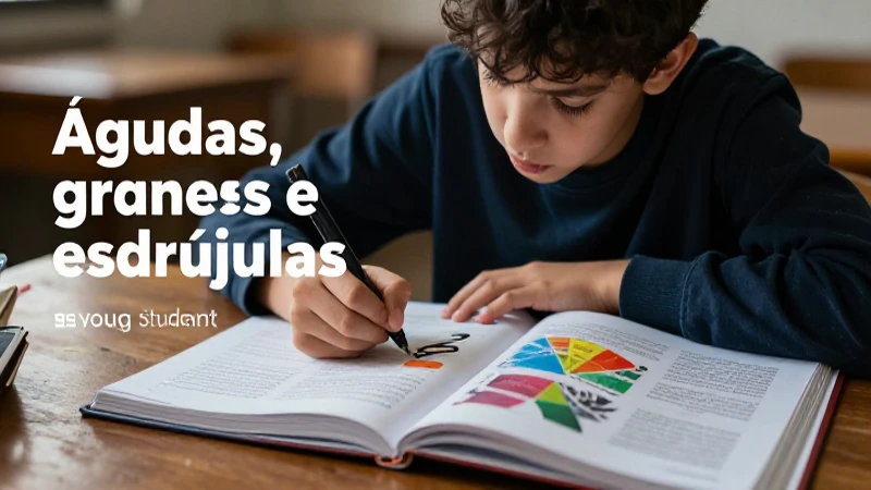 Visual educativo dinámico sobre acentuación de palabras