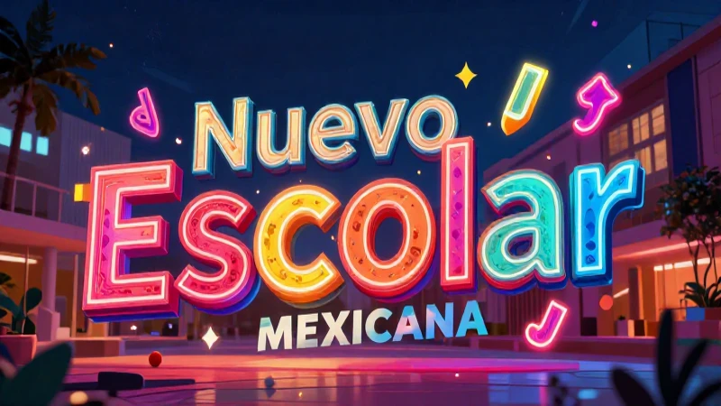 Ilustración educativa digital con estética moderna y vibrante